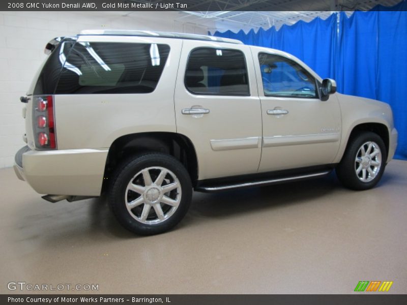 Gold Mist Metallic / Light Tan 2008 GMC Yukon Denali AWD