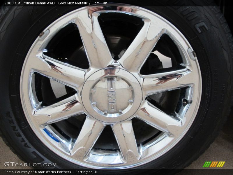 Gold Mist Metallic / Light Tan 2008 GMC Yukon Denali AWD