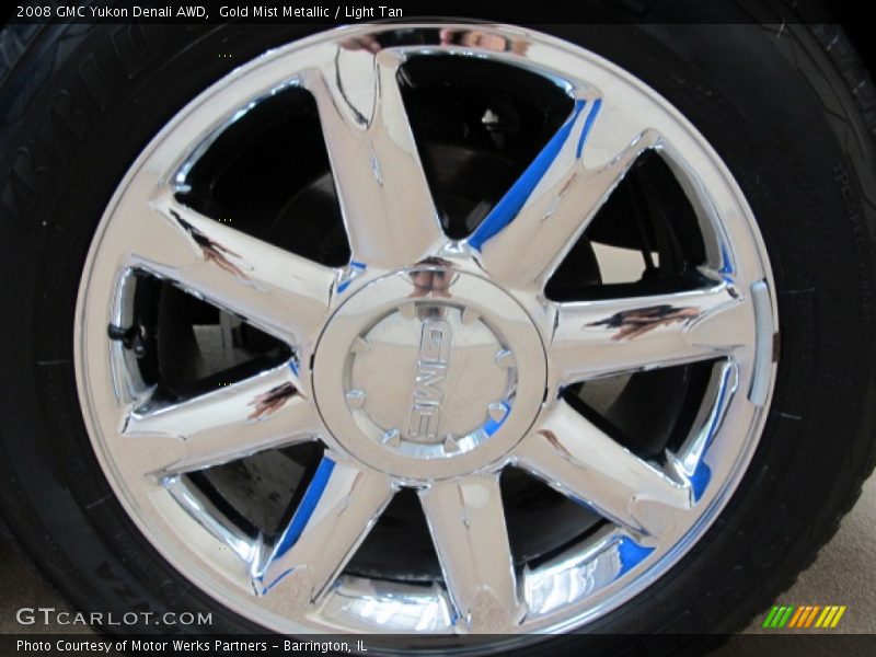 Gold Mist Metallic / Light Tan 2008 GMC Yukon Denali AWD