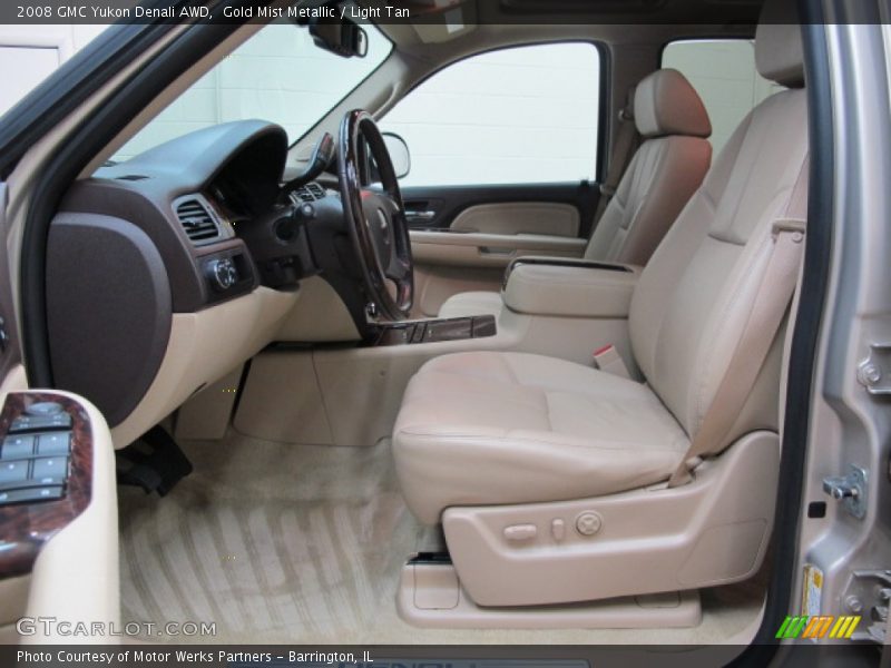Gold Mist Metallic / Light Tan 2008 GMC Yukon Denali AWD