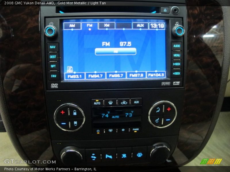 Gold Mist Metallic / Light Tan 2008 GMC Yukon Denali AWD