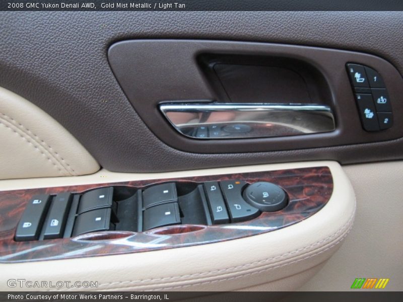 Gold Mist Metallic / Light Tan 2008 GMC Yukon Denali AWD