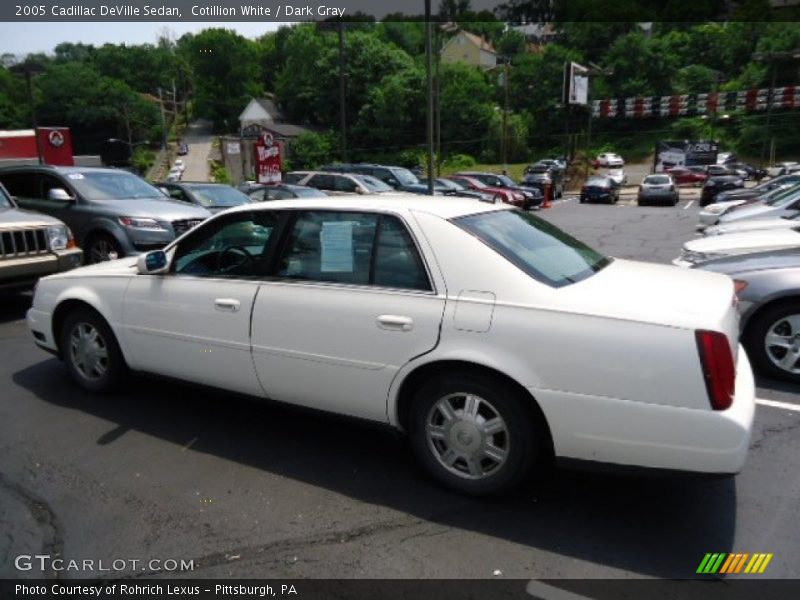 Cotillion White / Dark Gray 2005 Cadillac DeVille Sedan