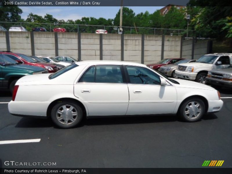 Cotillion White / Dark Gray 2005 Cadillac DeVille Sedan
