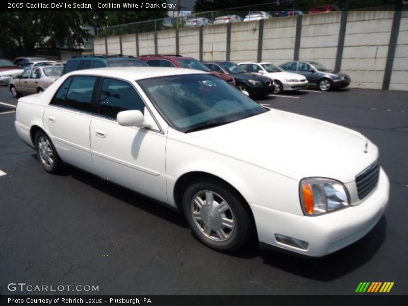 Cotillion White / Dark Gray 2005 Cadillac DeVille Sedan