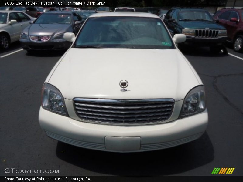 Cotillion White / Dark Gray 2005 Cadillac DeVille Sedan