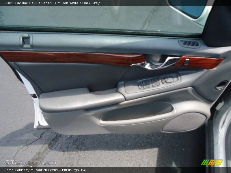 Cotillion White / Dark Gray 2005 Cadillac DeVille Sedan