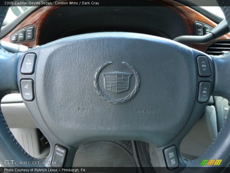Cotillion White / Dark Gray 2005 Cadillac DeVille Sedan