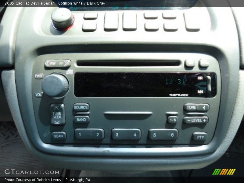 Cotillion White / Dark Gray 2005 Cadillac DeVille Sedan