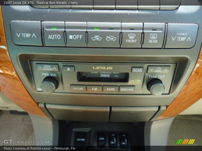 Controls of 2007 GX 470