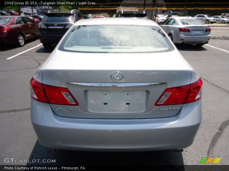 Tungsten Silver Pearl / Light Gray 2009 Lexus ES 350