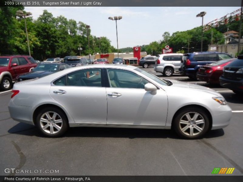 Tungsten Silver Pearl / Light Gray 2009 Lexus ES 350
