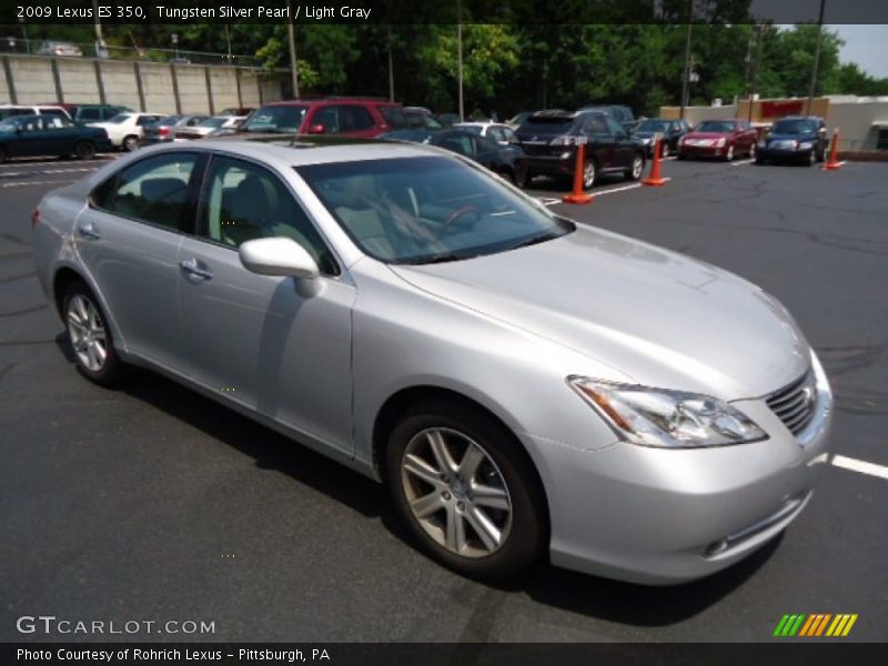 Tungsten Silver Pearl / Light Gray 2009 Lexus ES 350