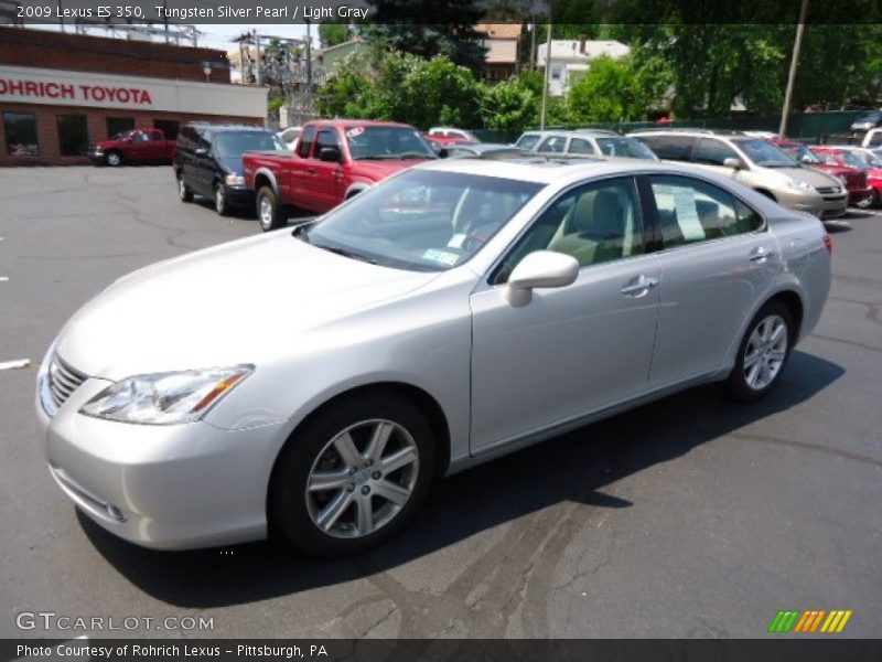 Tungsten Silver Pearl / Light Gray 2009 Lexus ES 350