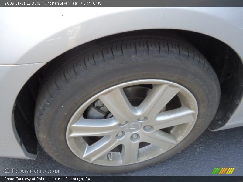 Tungsten Silver Pearl / Light Gray 2009 Lexus ES 350