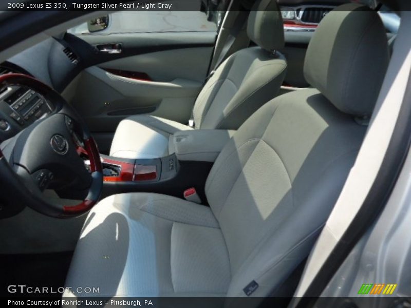 Tungsten Silver Pearl / Light Gray 2009 Lexus ES 350