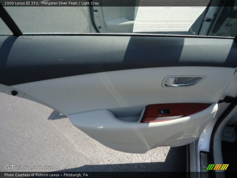 Tungsten Silver Pearl / Light Gray 2009 Lexus ES 350