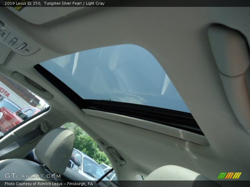Tungsten Silver Pearl / Light Gray 2009 Lexus ES 350