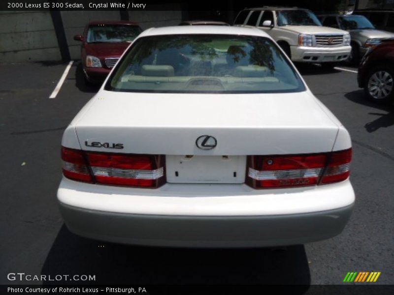 Crystal White / Ivory 2000 Lexus ES 300 Sedan