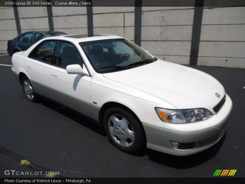 Crystal White / Ivory 2000 Lexus ES 300 Sedan