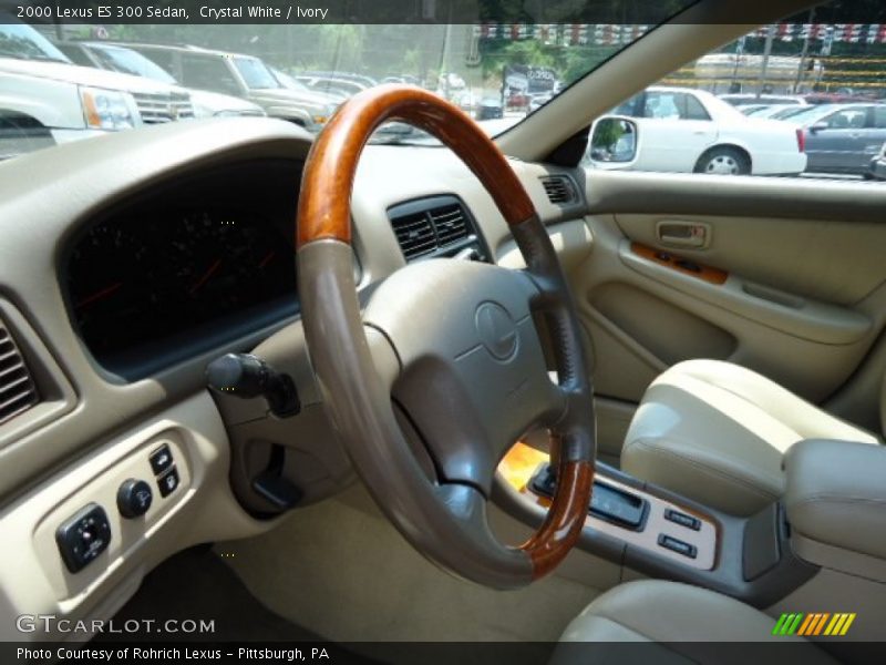 Crystal White / Ivory 2000 Lexus ES 300 Sedan
