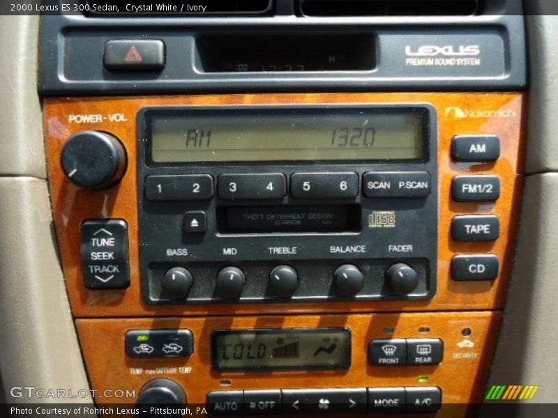 Crystal White / Ivory 2000 Lexus ES 300 Sedan