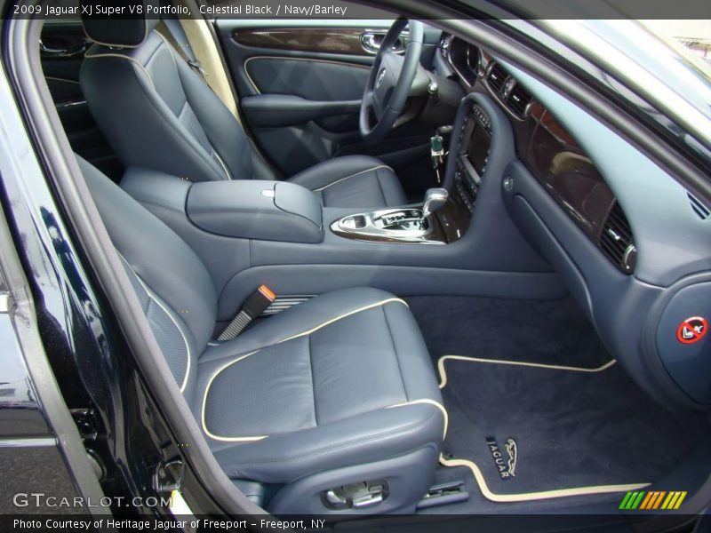 Celestial Black / Navy/Barley 2009 Jaguar XJ Super V8 Portfolio