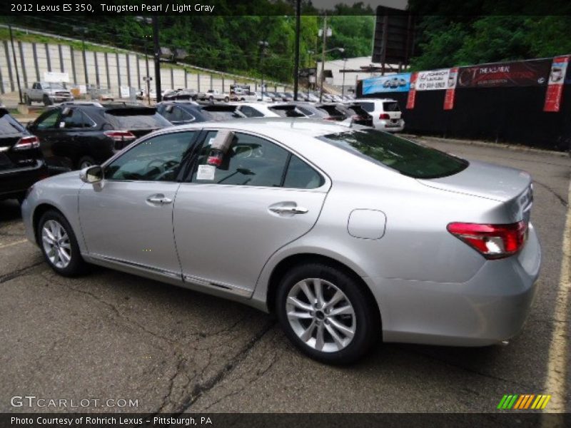 Tungsten Pearl / Light Gray 2012 Lexus ES 350