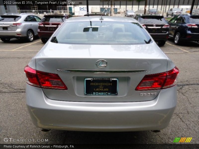 Tungsten Pearl / Light Gray 2012 Lexus ES 350