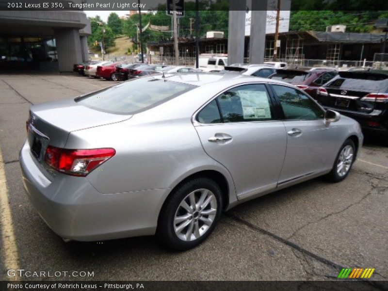 Tungsten Pearl / Light Gray 2012 Lexus ES 350