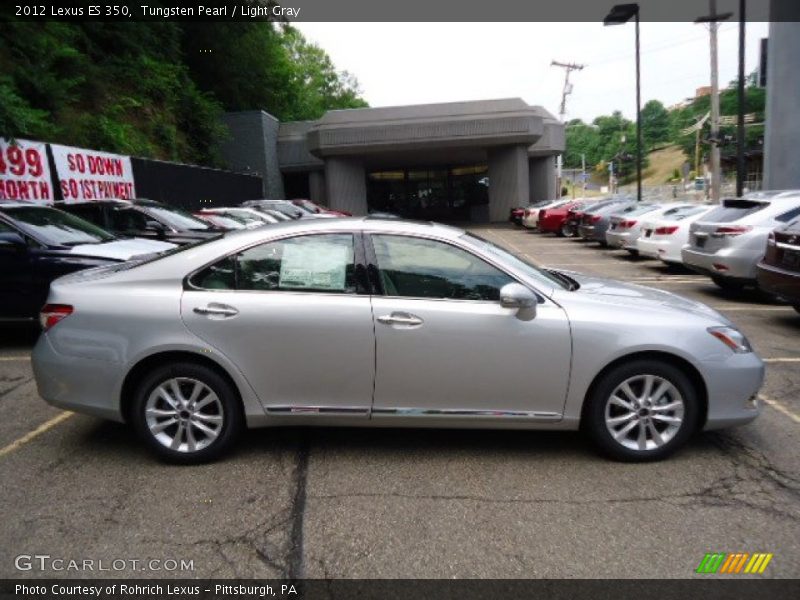 Tungsten Pearl / Light Gray 2012 Lexus ES 350