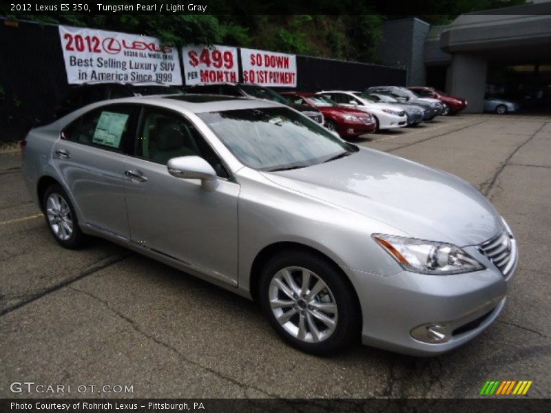 Tungsten Pearl / Light Gray 2012 Lexus ES 350