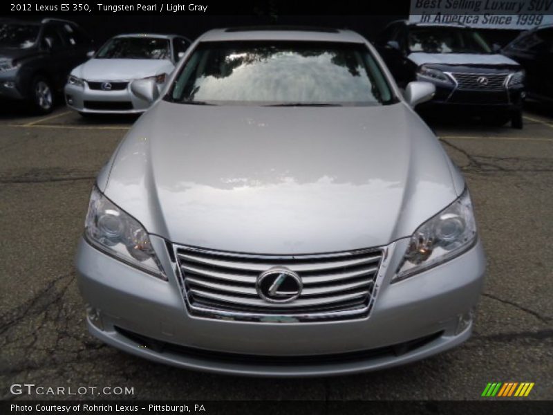 Tungsten Pearl / Light Gray 2012 Lexus ES 350