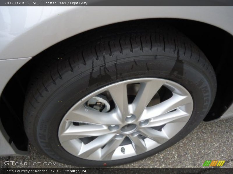 Tungsten Pearl / Light Gray 2012 Lexus ES 350