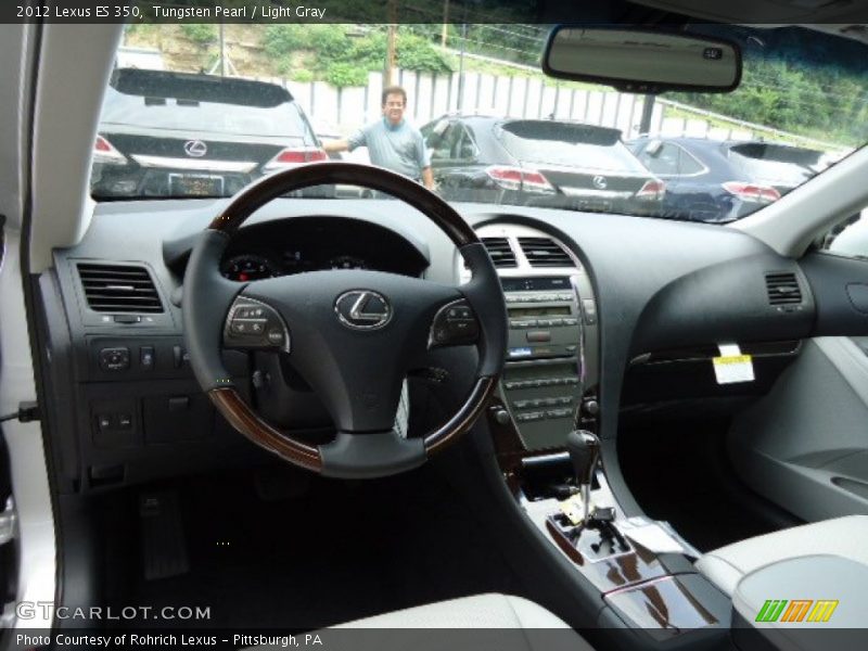 Tungsten Pearl / Light Gray 2012 Lexus ES 350