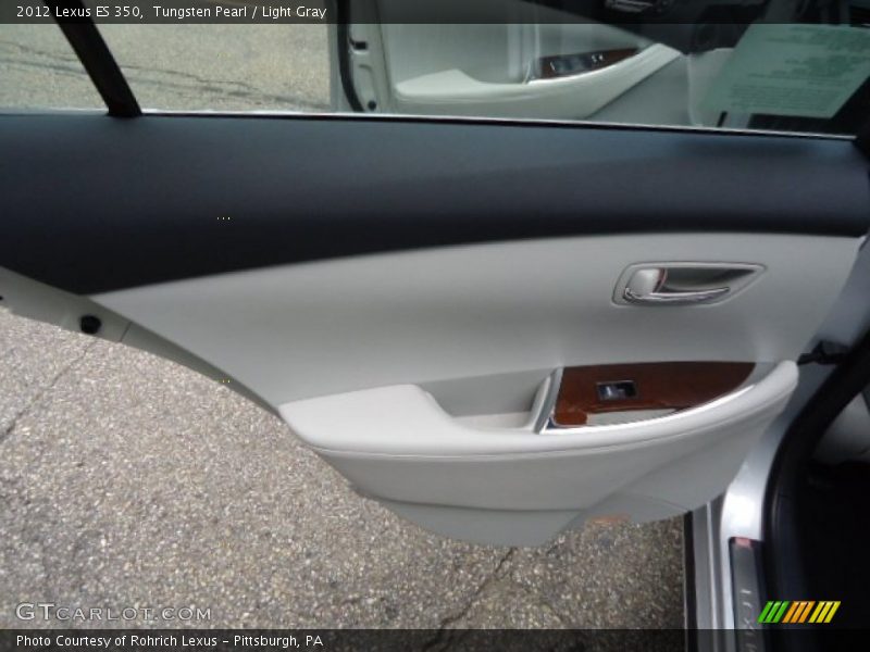 Tungsten Pearl / Light Gray 2012 Lexus ES 350