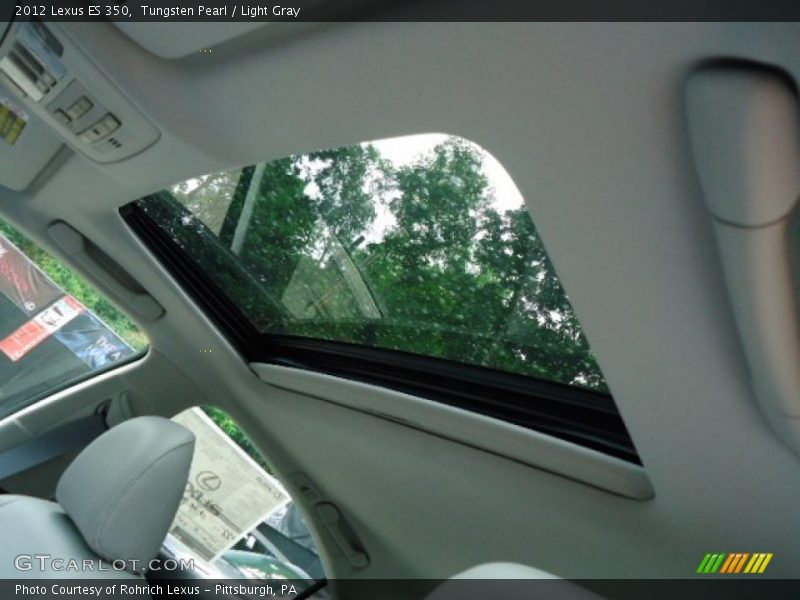 Tungsten Pearl / Light Gray 2012 Lexus ES 350