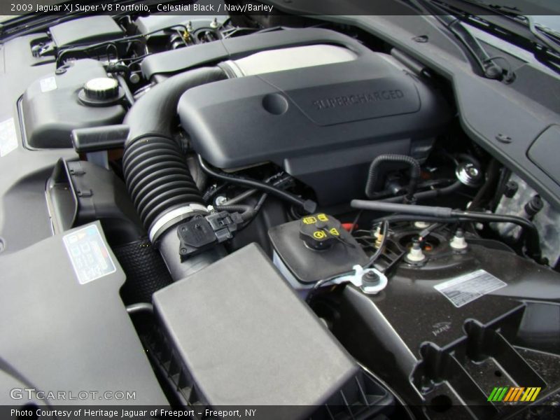 Celestial Black / Navy/Barley 2009 Jaguar XJ Super V8 Portfolio