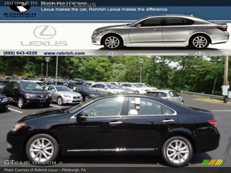 Obsidian Black / Parchment 2012 Lexus ES 350