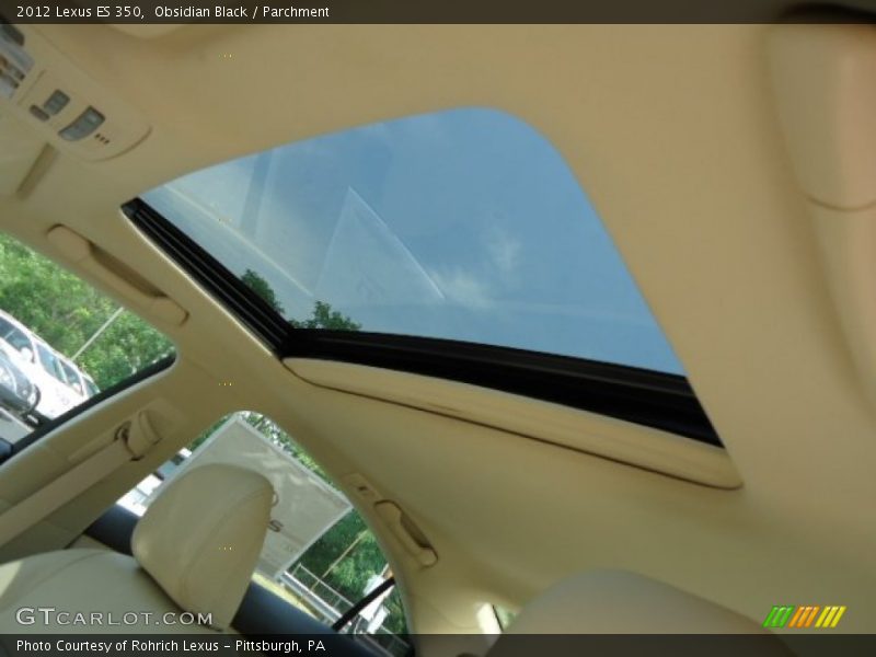 Obsidian Black / Parchment 2012 Lexus ES 350