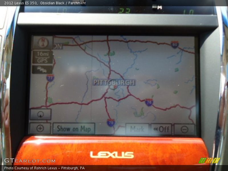 Obsidian Black / Parchment 2012 Lexus ES 350