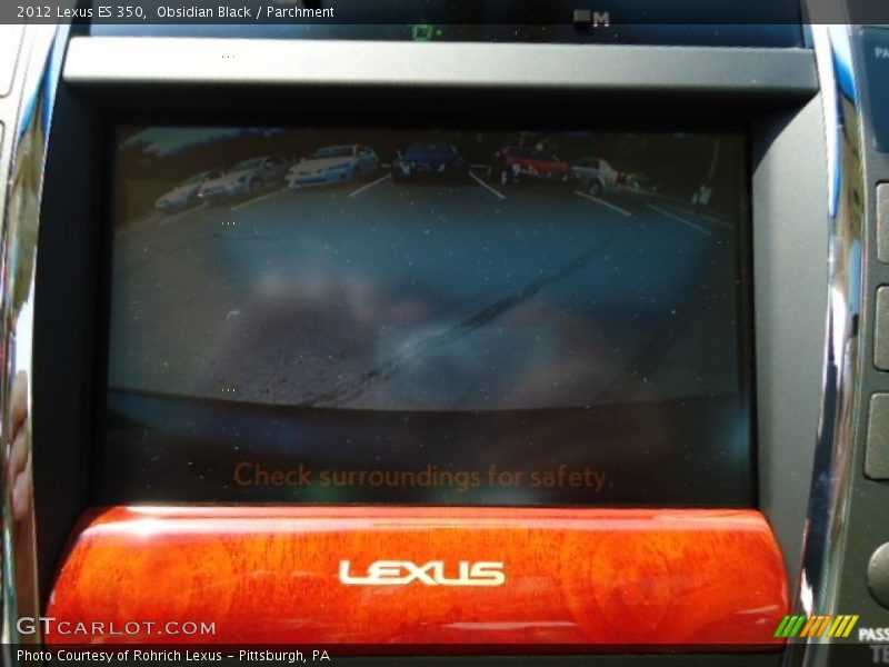 Obsidian Black / Parchment 2012 Lexus ES 350