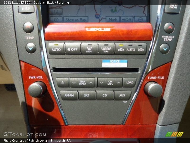 Obsidian Black / Parchment 2012 Lexus ES 350