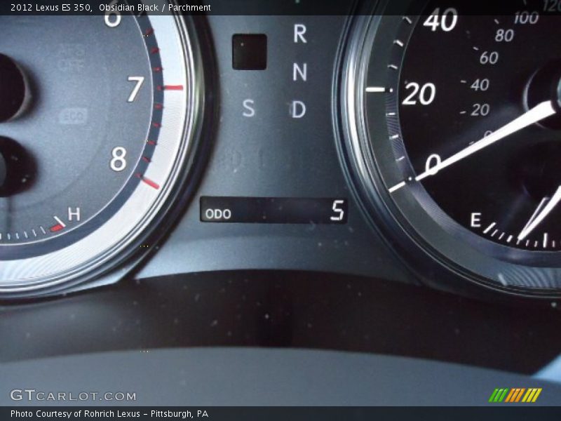 Obsidian Black / Parchment 2012 Lexus ES 350
