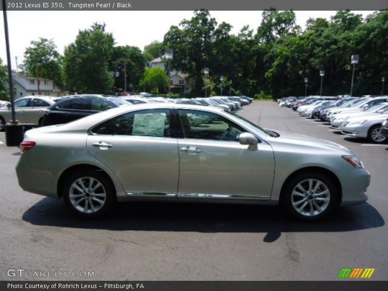 Tungsten Pearl / Black 2012 Lexus ES 350