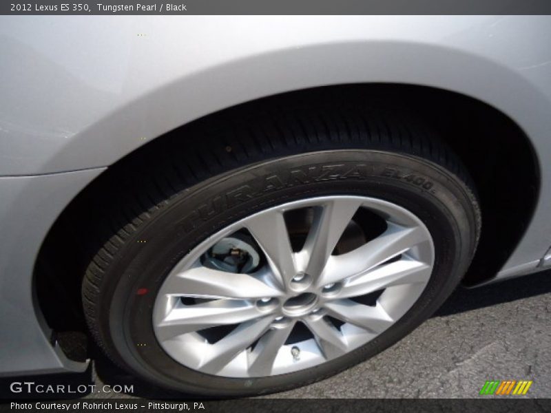 Tungsten Pearl / Black 2012 Lexus ES 350