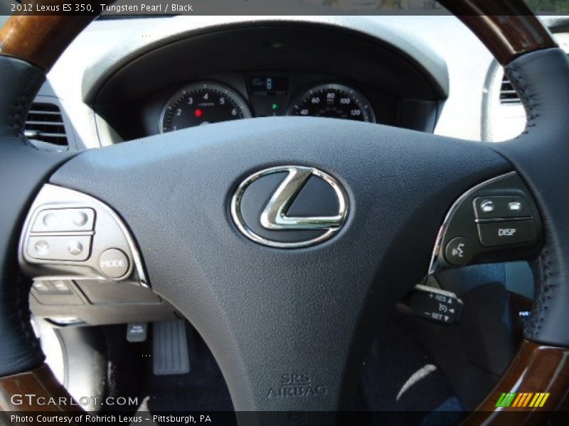 Tungsten Pearl / Black 2012 Lexus ES 350