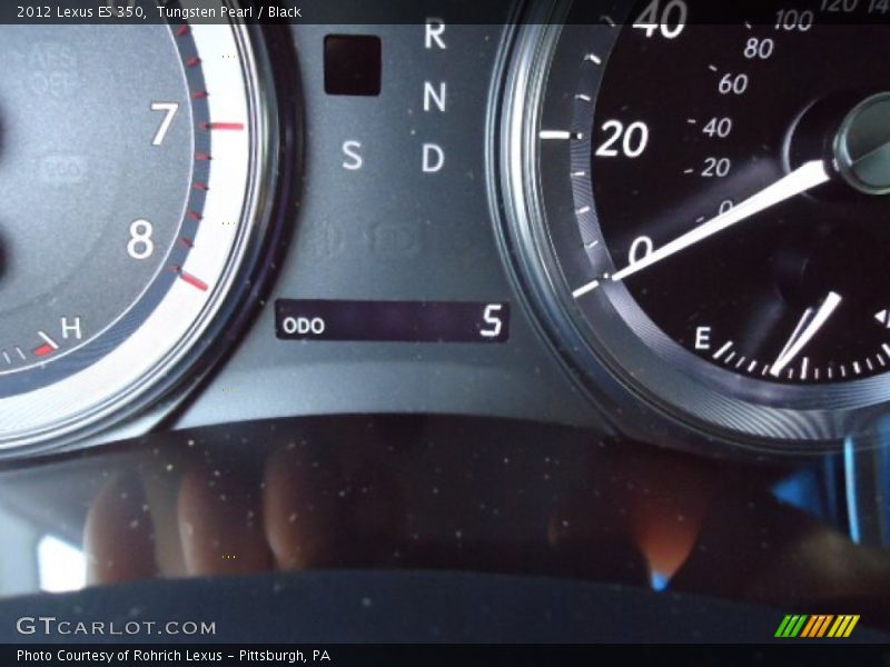 Tungsten Pearl / Black 2012 Lexus ES 350