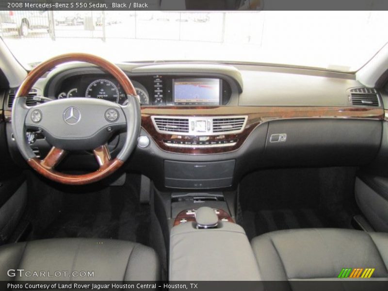Black / Black 2008 Mercedes-Benz S 550 Sedan