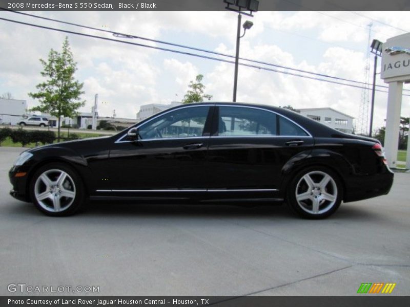 Black / Black 2008 Mercedes-Benz S 550 Sedan